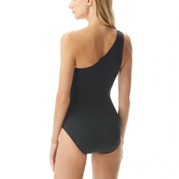 Michael Kors Black One-Piece with Side Logo - Picture 2 of 5